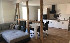 Ferienwohnung Alpakas im Nebel